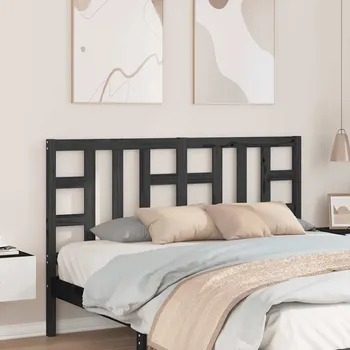 vidaXL Čelo postele 166 x 4 x 100 cm masivní borovice [817850] Barva: Černá