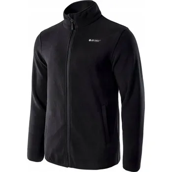 Pánská mikina Pánská FLEECOVÁ MIKINA FLEECOVÁ BEZ KAPUCE NA ZIP HI-TEC ZOE II bk 3XL