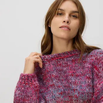 Dámský svetr Reserved - Svetr se spadlou linií ramen - vícebarevná - 772IM-MLC - 772IM-MLC-XL
