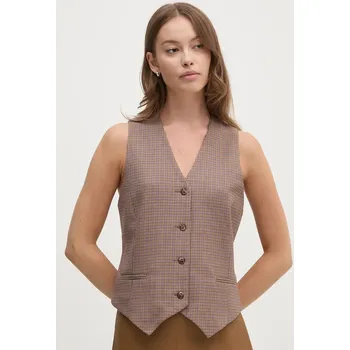 Dámská vesta Vesta s příměsí vlny La Petite Française PFGRATIFIANT béžová 80A, vel. 38