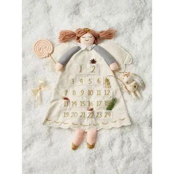 Vánoční dekorace Sinsay - Adventní kalendář ve tvaru anděla - krémová - 886GF-01X - 886GF-01X-ONE