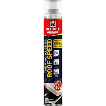 Montážní pěna Den Braven THERMO KLEBER ROOF SPEED 750 ml pistolová dóza žlutá