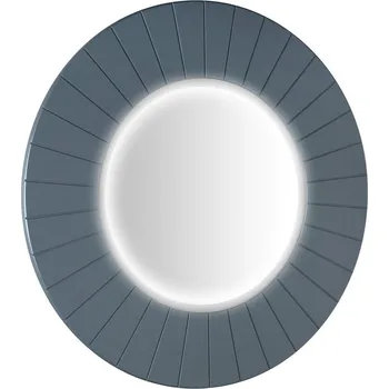 Zrcadlo Sapho LUMIRO STRIP kulaté zrcadlo s LED osvětlením v rámu ø 75cm, siena - LR750-4242S