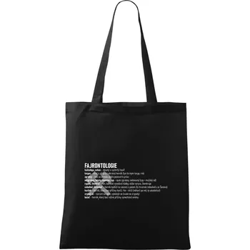 Nákupní taška FAJRONTOLOGIE - Taška bavlněná - 42 x 38 cm ( Černá )