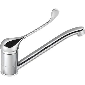 Vodovodní baterie Bruckner HOFFER stojánková dřezová baterie, lékařská páka, 221mm, chrom - 424.054.1