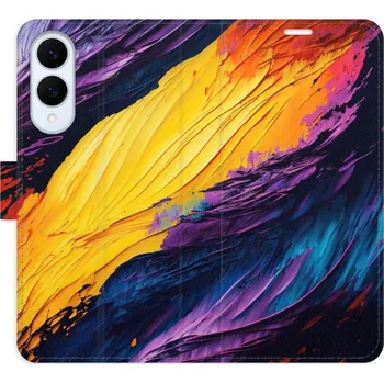 Pouzdro na mobilní telefon Flipové pouzdro iSaprio - Fire Paint - Samsung Galaxy S25 Edge