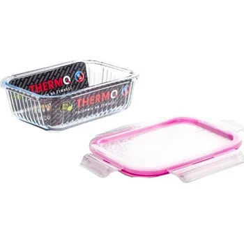 Dóza na potraviny Dóza s tesnením na potraviny 0,64l THERMO, AIR FRYER, sklo, obdĺžnik