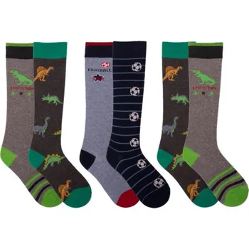 ACTION DINO dětské barevné podkolenky TRENDY SOCKS 27-30 náhodný mix