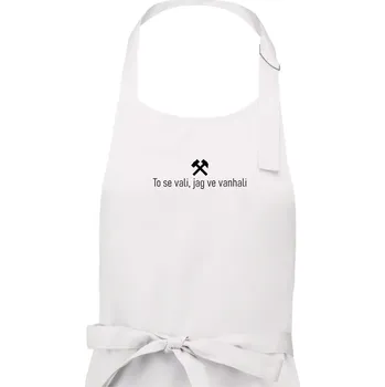 Kuchyňská zástěra To se vali, jag ve vanhali - Pánská zástěra na vaření - Univerzální velikost ( Bílá )