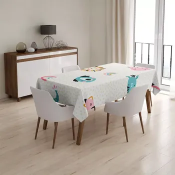 ubrus Sablio Ubrus Hroch, zebra a slunce - 130x130 cm