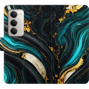 Pouzdro na mobilní telefon Flipové pouzdro iSaprio - Dark Paint - Xiaomi Redmi 15 5G