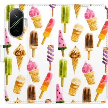 Pouzdro na mobilní telefon Flipové pouzdro iSaprio - Ice Cream Pattern - Poco F7