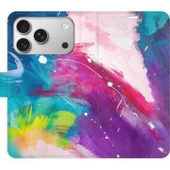 Pouzdro na mobilní telefon Flipové pouzdro iSaprio - Abstract Paint 05 - iPhone 17 Pro