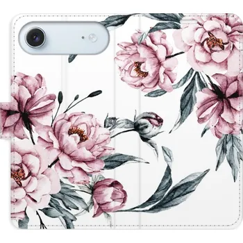 Pouzdro na mobilní telefon Flipové pouzdro iSaprio - Pink Flowers - iPhone 17 Air