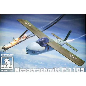Plastikový model Messerschmitt Me P-1103 rocket fighter (plastic kit) - Brengun BRP48004