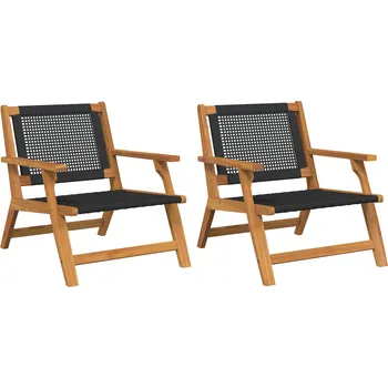 Zahradní nábytek 2 pcs Černá 67 x 78 x 73cm IM_367827