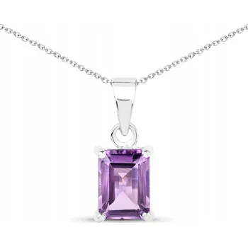 Přívěsek STŘÍBRNÝ PŘÍVĚSEK S PŘÍRODNÍM AMETYSTEM