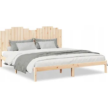 Postel Prodloužený rám postele bez matrace 200 x 210 cm masivní dřevo