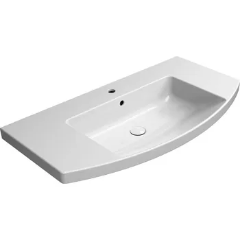 Umyvadlo GSI NORM keramické umyvadlo 100x52cm, oblé, bílá ExtraGlaze - 8643111