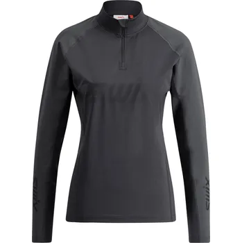 Dámská mikina SWIX Dámské funkční triko Swix RaceX Dry Half Zip ČERNÁ