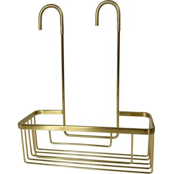 Drátěná police Gedy SMART police do sprchy závěsná, na baterii, 300x375x120 mm, zlato mat - 248988