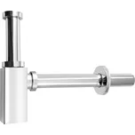 Aqualine Umyvadlový sifon 5/4", odpad 32mm hranatý, chrom - CV1004