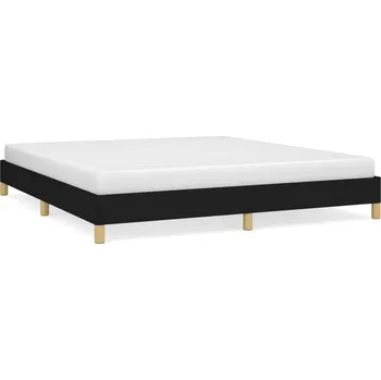 Postel Čalouněná jednolůžková postel VidaXL 180x200 cm černá