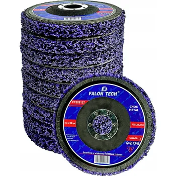 Brusný kotouč 10x BRUSNÝ KOTOUČ PRO ODSTRAŇOVÁNÍ RZI, NETKANÁ TEXTILIE, KOV, NEREZ 125