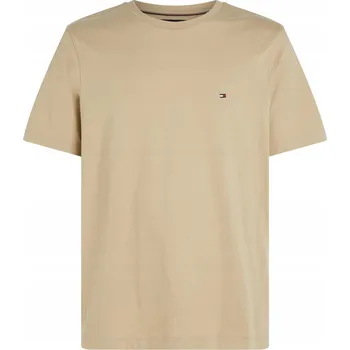 Tričko Tommy Hilfiger Pánské Tričko Regular Fit Béžové vel. L