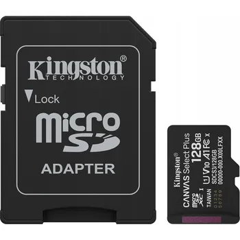 Paměťová karta Kingston microSDXC Canvas Select Plus Gen3 128GB 150R Class 10 UHS-I