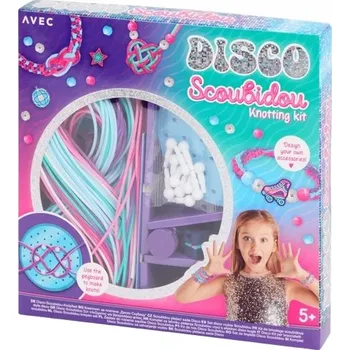 kreativní sada Avec Disco Scoubidou Sada na výrobu náramků modro-zelená