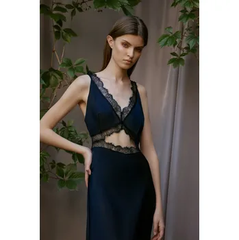 Dámské šaty Šaty Tova Piero černé s průstřihy Velikost: 42