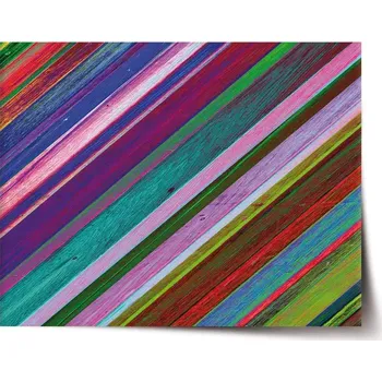 Plakát Sablio Plakát Nabarvené dřevo - 60x40 cm