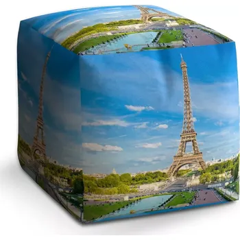 Taburet Sablio Taburet Cube Eiffel Tower 5: 40x40x40 cm