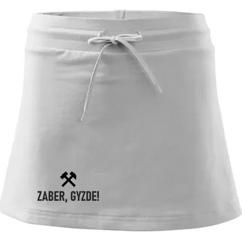 Dámská sukně ZABER, GYZDE!﻿ - Sportovní sukně - two in one - L ( Bílá )