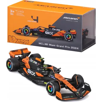 autíčko Bburago 18-38215 McLaren F1 Team MCL38 #4 Norris 1:43