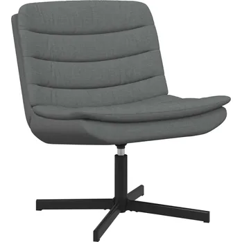 Otočná židle Tmavě šedá 63 x 75 x 76 cm textil IM_42007351