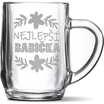 Sklenice Sablio Půllitr Nejlepší babička: 0,5 l