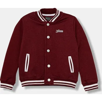 Chlapecké oblečení Dětská mikina Guess N5YQ10.K0160.9BYA burgundské 83X, vel. 118-122