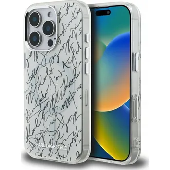 Pouzdro na mobilní telefon Zadní Kryt Karl Lagerfeld pro Apple iPhone 16 Pro Max, bílý