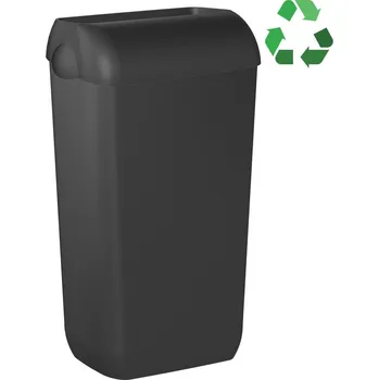 Odpadkový koš MARPLAST ECOLORED odpadkový koš nástěnný s víkem 23l, ABS, Soft Touch, černá mat - A74020VB