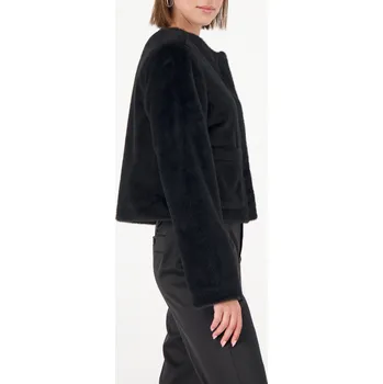 Dámský kabát Monari Kožíšek Monari 809259 černý krátký Velikost: S