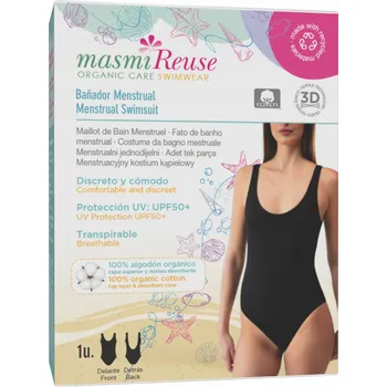 Dámské plavky Černé plavky Masmi XS, polyamid, odolné vůči chlóru, UPF 50+