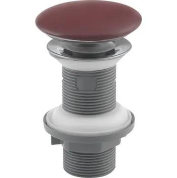 Sifon Isvea Umyvadlová výpust 5/4“, click-clack, keramická zátka, 20-70mm, maroon red - 38TP0169I