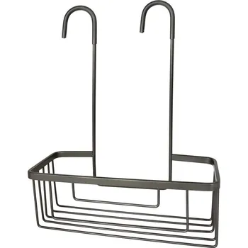 Drátěná police Gedy SMART police do sprchy závěsná, na baterii, 300x375x120 mm, gun metal - 248981