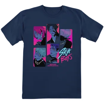 KPop Demon Hunters - Saja Boys Demons námořnická modrá