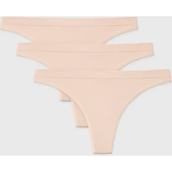 Kalhotky 3PACK Tanga RIB