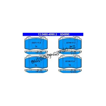 Brzdová destička Sada brzdových destiček ATE 13.0460-4990 (AT 604990) - MERCEDES-BENZ