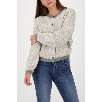 Dámské sako Svetr Monari 809593 zelené lurexové Velikost: 42