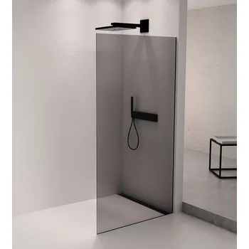 Polysan ARCHITEX sada pro neviditelné uchycení skla, podlaha-stěna, 1610x2105mm, černá mat - AL2116B